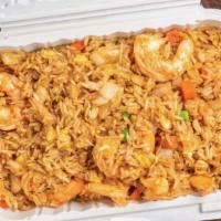 Jumbo Shrimp Hibachi Fried Rice · 