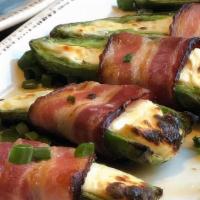 Bacon Wrapped Jalapenos. · APPLEWOOD BACON | CREAM CHEESE