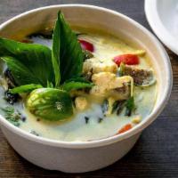 Green Curry · coconut milk, eggplant, bell pepper, basil, bamboo shoot