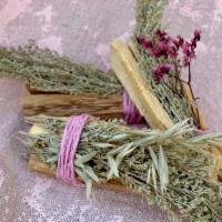 Palo Santo & Herb Bundle · Palo Santo & Herb Bundle

Includes:
Palo Santo Wood Incense Sticks (2)
Sagebrush (Artemisia ...