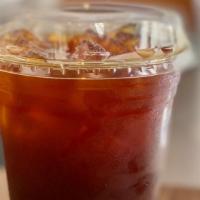 Iced Americano (16 Oz) · Double espresso in water.