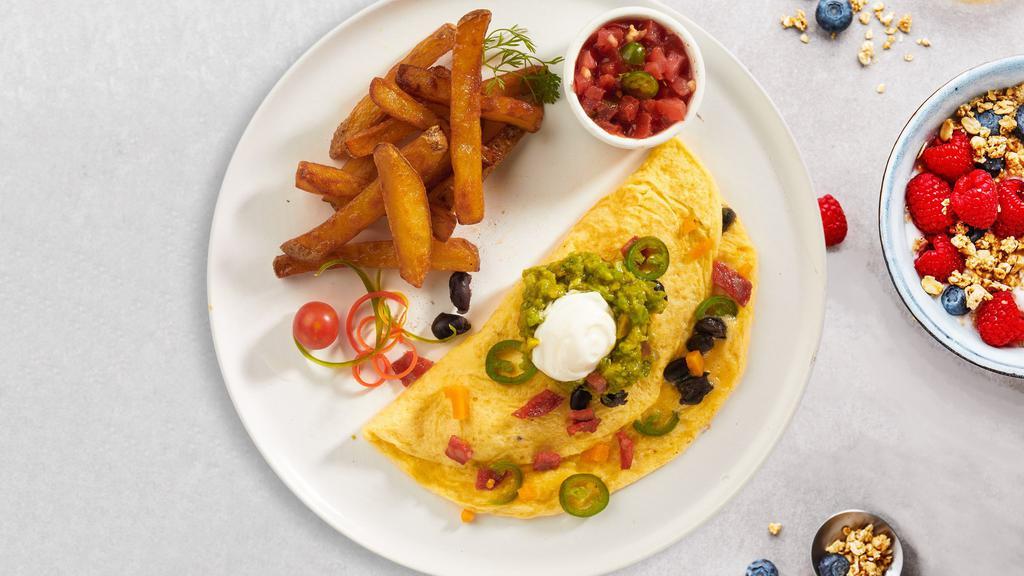Best Of Spain Omelette · Served with home fries and toast.