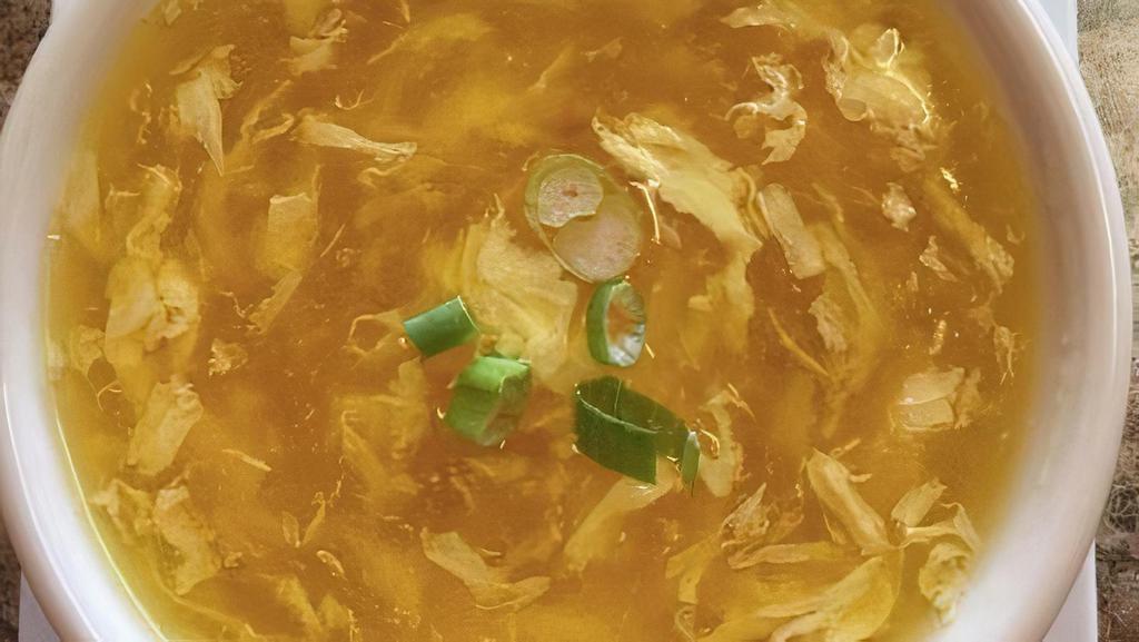 Egg Drop Soup · Soup with beaten eggs. soup that is made from beaten eggs and broth.