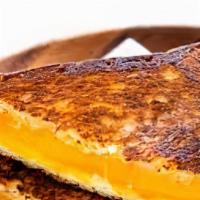 Grilled Cheese · Melted cheddar and American cheese on your choice of bagel.