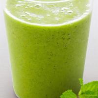 Green Mojito Smoothie · This smoothie is super delicious and refreshing, with organic orange juice, organic pineappl...