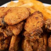 15Pc Wings & Fries · 15pc wings. Served with fries and choice of ranch & blue cheese.