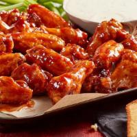50Pc Family Pack · - 50pc Wings (4 Flavors)
- 4 Orders of Fries
- 4 Drinks
- 4 Dipping Sauces.