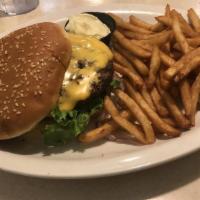 Bobtail Burger · 1/2 lb. beef patty with American cheese, lettuce, tomatoes, onions, pickles and 1,000 Island...