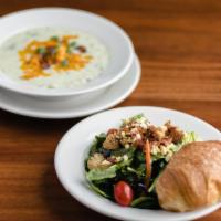 House Or Caesar Salad With Today'S Soup · Bowl of today's soup with your choice of salad.

SOUP CALENDAR:
MONDAY
TORTILLA

TUESDAY
CRE...