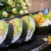 Shrimp Tempura Roll (5 Pieces) · Shrimp tempura, caviar, cucumber, avocado, lettuce, and mayonnaise.
