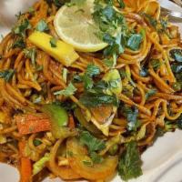 Vegetable Chow Mein · Himalayan noodles and vegetable cook with himalayan herb and spices.