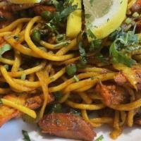 Chicken Chow Mein · Himalayan noodles, vegetable and chicken strips cook with himalayan herb and spices.