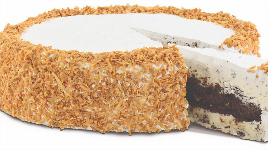 Toasted Coconut Gourmet Cake & Ice Cream- Toasted Coconut · Vanilla Toasted Coconut Ice Cream, layered with rich chocolate cake and oodles of Kilwins Fudge covered in caramel Toasted Coconut flakes