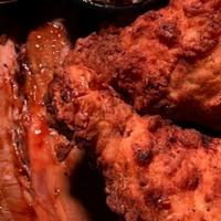 Chicken & Brisket Combo · Two pieces pickle brined chicken, sliced Kalbi brisket Kalbi BBQ sauce. Served with Granny's...