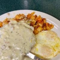 Chicken Fried Steak · Chicken fried steak hand turned and dipped in our seasoned batter, fried to a golden brown a...