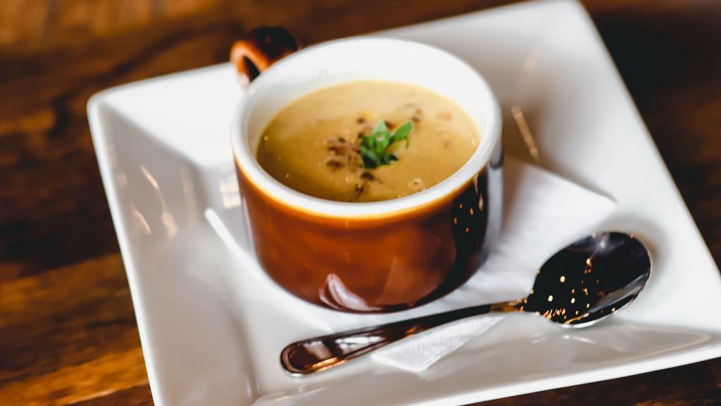 Roam Corn Chowder · our signature soup with rotisserie chicken