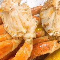 Snow Crab Leg & Headless Shrimp (1/2Lb Or 1Lb Of Each) · Served w. potatoes and corn blended with one of our signature seasoning you choose and serve...