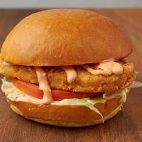 Spicy Chicken Sandwich · All White-meat chicken patty, fried to perfection, served with mayo, lettuce, and tomato and...