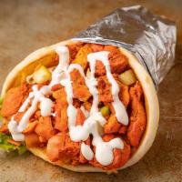 Chicken Gyro · Chicken gyro meat marinated for 24 hours and grilled to perfection served on a fresh pita- t...
