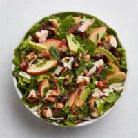 Orchard · kale, mixt greens, grilled chicken, applewood smoked bacon, apples, sharp cheddar, avocado, ...