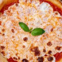 Margherita Flatbread · Pomodoro sauce, mozzarella & basil PIZZA.