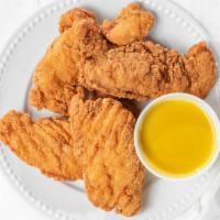 Chicken Tenders · Lightly breaded all breast meat, served with our own honey mustard sauce.