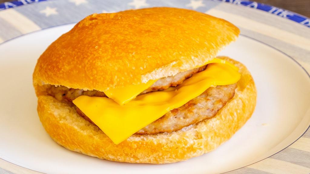 Sausage Patty Egg With Cheese · 