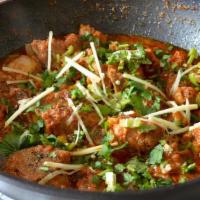 Lamb Karahi · Gluten free. Succulent and juicy meat cooked slow in a karahi or wok along with tomatoes, gi...