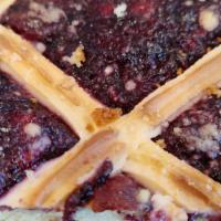 Marionberry Cake · Sweet biscuit cake with marionberry topping