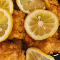 White Meat Lemon Chicken  · Chunks chicken breast lightly fried with lemon sauce