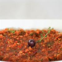 Ezme		Gf/Nf/V · Finely chopped tomatoes, cucumbers, onions, bell peppers, parsley with olive oil