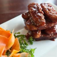 Vegan Wings · Choice of buffalo, old bay or Thai chile.