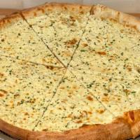 White Pizza · White sauce, mozzarella, ricotta, pecorino romano grated cheese