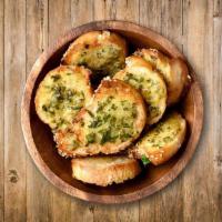 Cheese Garlic Bread · Fresh flatbread baked with garlic butter