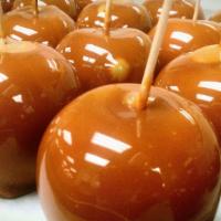 Caramel Apple · Plain caramel apple.  A granny smith apple dipped in our homemade caramel!