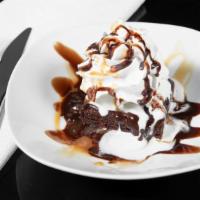 Brownie Sundae · Comes with two scoops of vanilla ice cream.