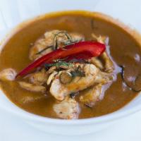 Panang Curry · House made panang curry sauce with kaffir lime leaves