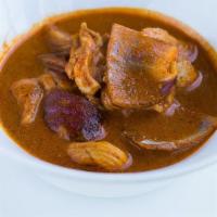 Yellow Curry · A mild curry made with curry spices, coconut milk potatoes & red onions
