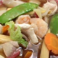 House Special Soup · Chicken, shrimp, pork with mixed veggetable.