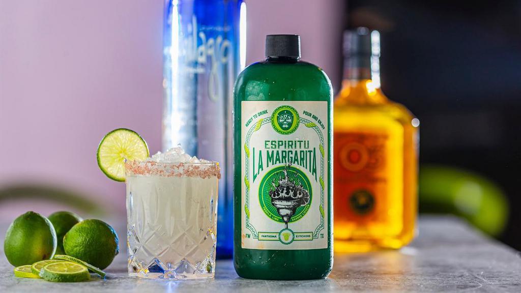 La Margarita - House (Serves 6) · Milagro Silver, Orange Liqueur, Fresh Pressed Lime Juice, Agave Nectar, Sea Salt Rimmed Glasses, Nugget Ice
