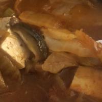Daeji-Kimchi-Ljigae · Kimchi soup with pork.