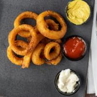 Onion Rings · Fried battered onion. Served with Tartar souse