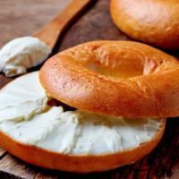 Bagel With Cream Cheese · Customer's choice of bagel on fresh cream cheese whip.