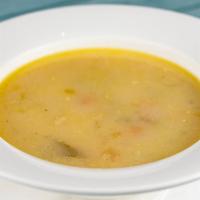 Avgolemono · Velvety chicken vegetable soup with egg and lemon.