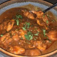 Chicken Vindaloo · Spicy. Red chili, vinegar & garlic, not for the faint-hearted.