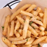 Truffle Fries · Crispy fries with a hint of truffle oil and parmesan cheese
