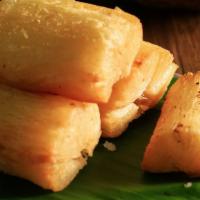 Yuca Fries · crispy and soft in the inside, seasoned with our house seasoning. This is simply just a bett...
