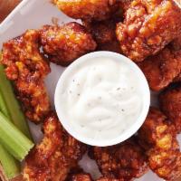 Boneless Wings & Tots · 8 delicious deep fried boneless wings sauced up in your favorite flavor, tater tots, celery ...