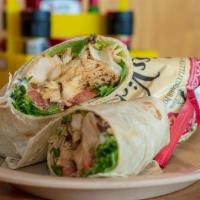 Buffalo Chicken Wrap · Grilled chicken, grilled onion, lettuce, tomato, buffalo sauce and provolone.