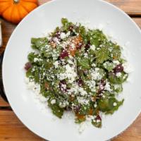 Roasted Beet · Arugula, Roasted Beets, Ricotta Spread, Candied Walnuts and a Blueberry Pomegranate Vinaigre...